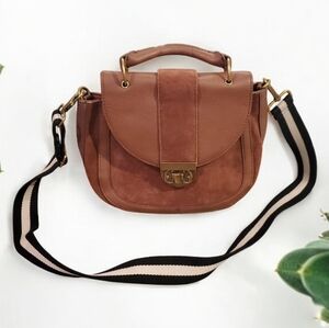 Emma Fox Dales‎ Top Leather Crossbody Brown Handbag
